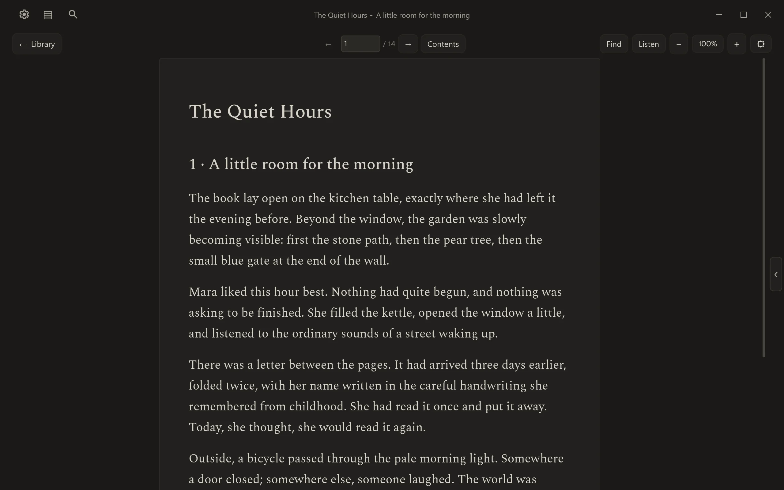 The Soft reading theme