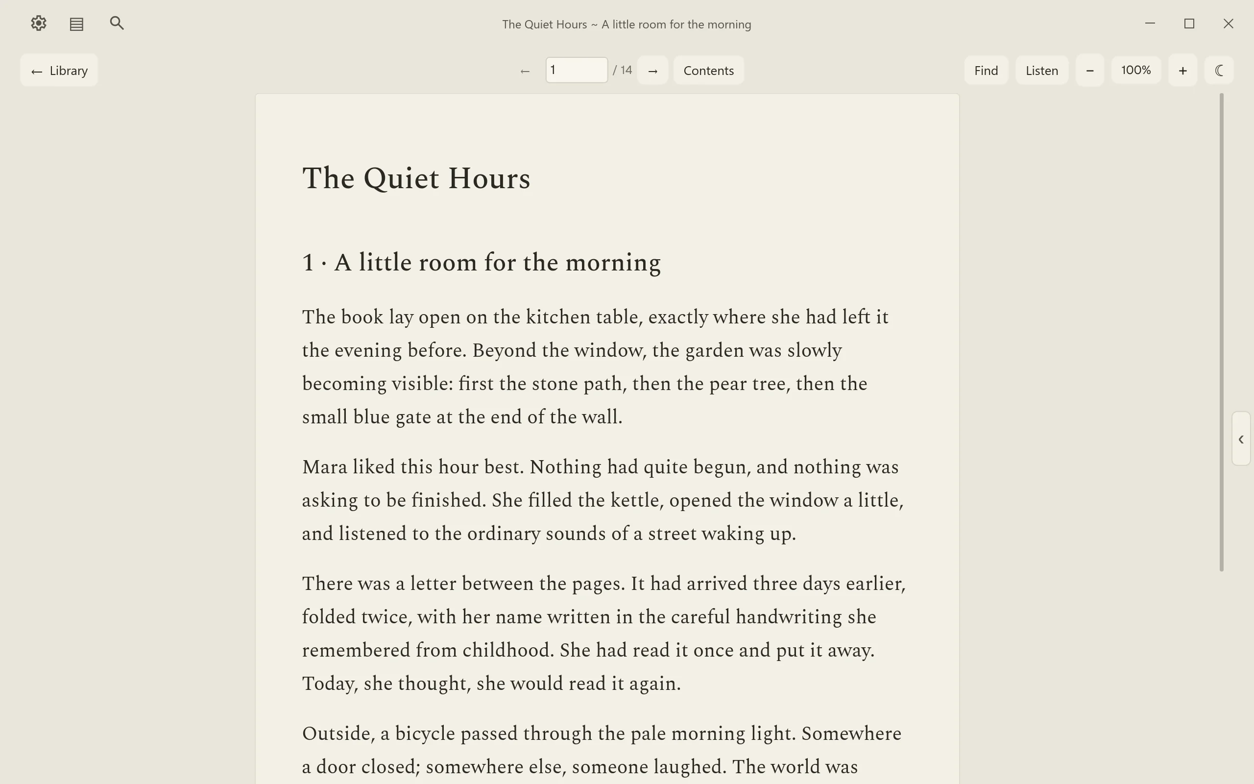 The Soft reading theme